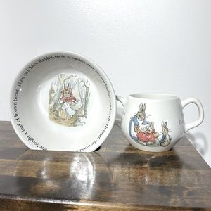 *💛 2 for $30* Wedgewood Peter Rabbit cup and bowl